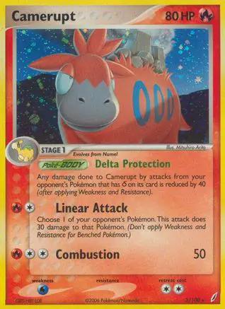 Camerupt 003/100 - Crystal Guardians Reverse Holofoil