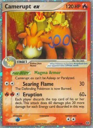 Camerupt ex 092/106 - Emerald Holofoil