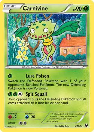 Carnivine 005/108 - Dark Explorers Reverse Holofoil