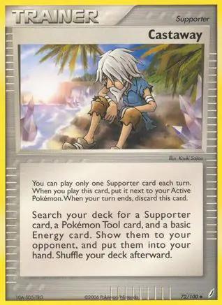 Castaway 072/100 - Crystal Guardians Reverse Holofoil