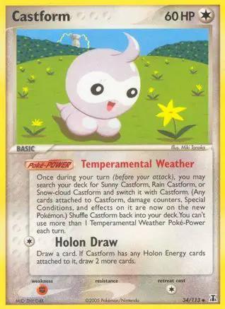 Castform 034/113 - Delta Species Reverse Holofoil