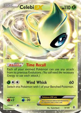 Celebi EX 009/149 - Boundaries Crossed Holofoil