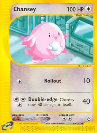 Chansey 069/147 - Aquapolis Reverse Holofoil