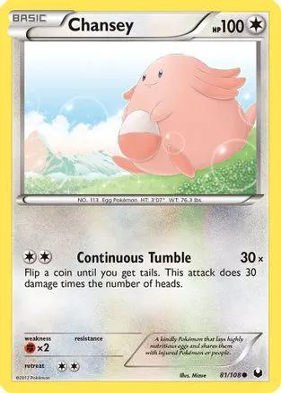 Chansey 081/108 - Dark Explorers Reverse Holofoil