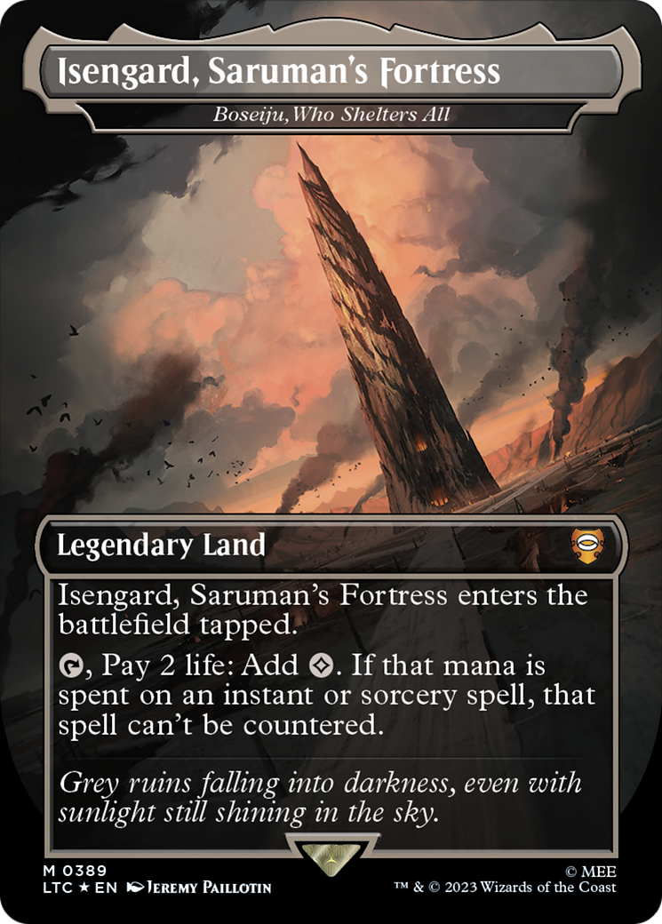 Boseiju, Who Shelters All (LTC-389) - Tales of Middle-earth Commander / Isengard, Saruman's Fortress (Borderless) Foil