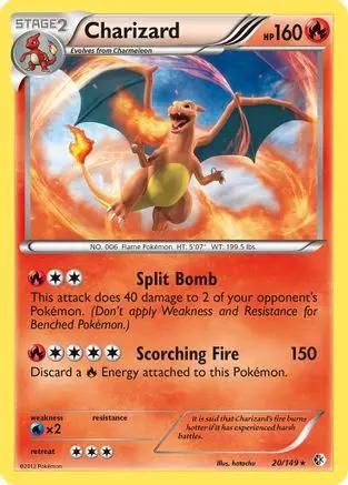 Charizard 020/149 - Boundaries Crossed Reverse Holofoil