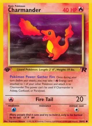 Charmander 050/82 - Team Rocket 1st Edition