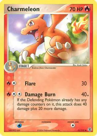 Charmeleon 031/112 - FireRed & LeafGreen Reverse Holofoil