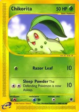 Chikorita 100/165 - Expedition Reverse Holofoil