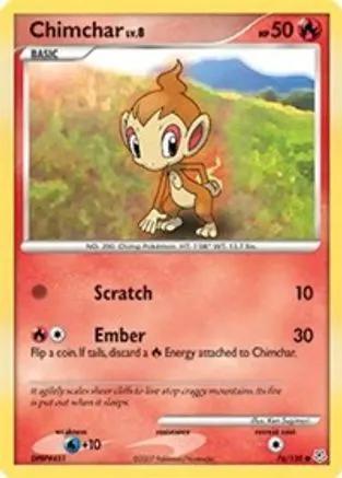 Chimchar 076/130 - Diamond and Pearl Reverse Holofoil