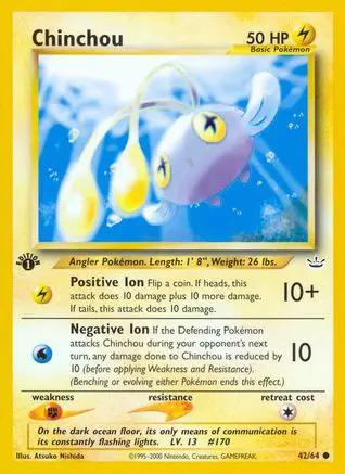 Chinchou 042/64 - Neo Revelation 1st Edition