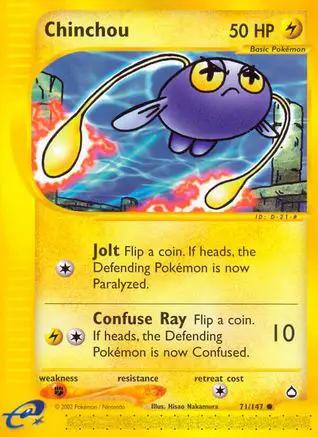 Chinchou 071/147 - Aquapolis Reverse Holofoil