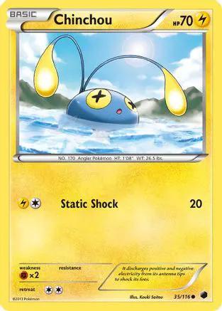Chinchou 035/116 - Plasma Freeze Reverse Holofoil