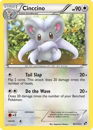 Cinccino 089/114 - Black and White Reverse Holofoil