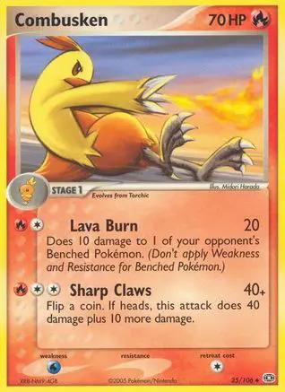 Combusken 025/106 - Emerald Reverse Holofoil