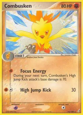 Combusken 016/100 - Crystal Guardians Reverse Holofoil