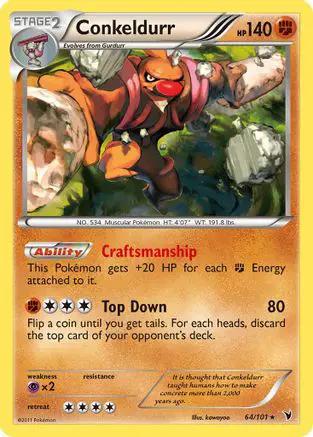 Conkeldurr (64/101) [Black & White: Noble Victories] Reverse Holofoil