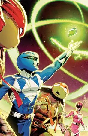 Mighty Morphin Power Rangers Teenage Mutant Ninja Turtles Iii #4 D Virgin Foil Alessio Zonno (01/21/2026) Boom