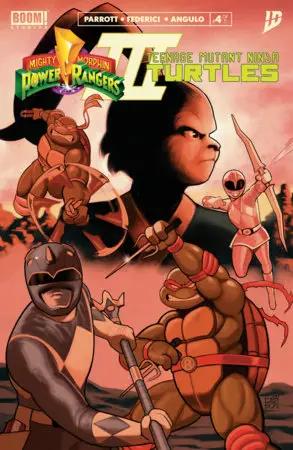 Mighty Morphin Power Rangers Teenage Mutant Ninja Turtles Iii #4 J Foc Reveal Jordan Gibson (01/21/2026) Boom