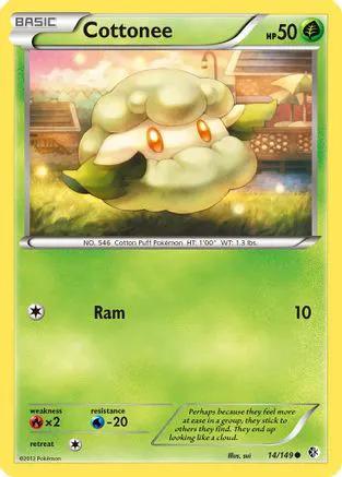 Cottonee 014/149 - Boundaries Crossed Reverse Holofoil