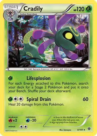 Cradily 004/101 - Plasma Blast Reverse Holofoil