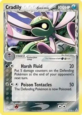 Cradily (Delta Species) 002/110 - Holon Phantoms Reverse Holofoil