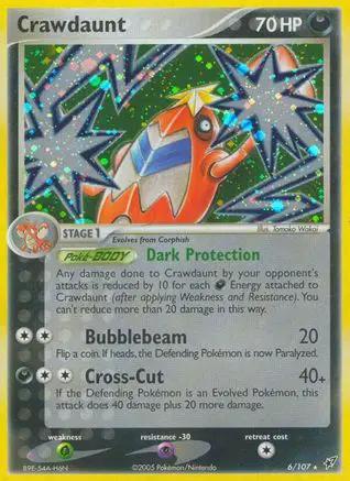 Crawdaunt 006/107 - Deoxys Reverse Holofoil