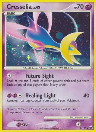 Cresselia 002/100 - Majestic Dawn Reverse Holofoil