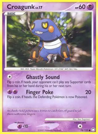 Croagunk 078/123 - Mysterious Treasures Reverse Holofoil