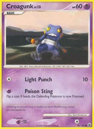 Croagunk 060/100 - Majestic Dawn Reverse Holofoil