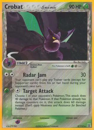 Crobat (Delta Species) 002/113 - Delta Species Holofoil