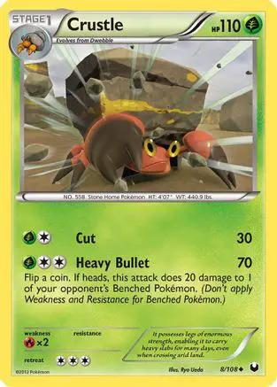Crustle 008/108 - Dark Explorers Reverse Holofoil
