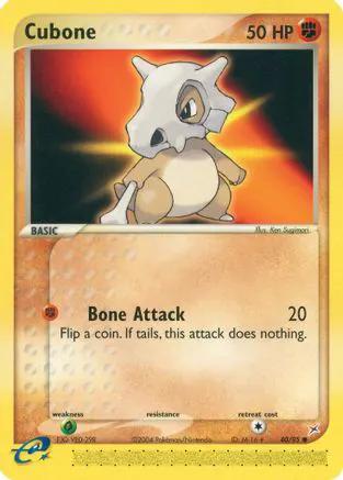 Cubone 040/95 - Team Magma vs Team Aqua Reverse Holofoil