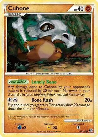 Cubone 060/102 - Triumphant Reverse Holofoil