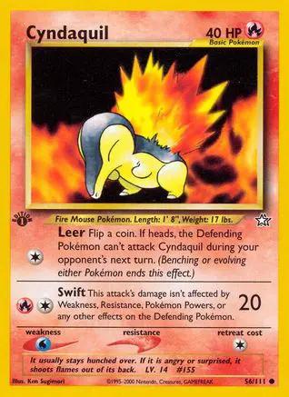 Cyndaquil 056/111 - Neo Genesis 1st Edition