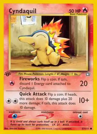 Cyndaquil 057/111 - Neo Genesis 1st Edition