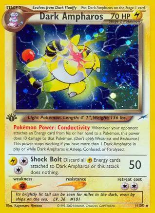 Dark Ampharos 001/105 - Neo Destiny