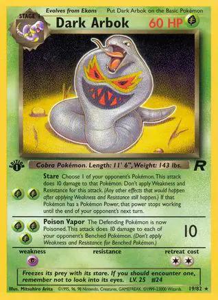 Dark Arbok 019/82 - Team Rocket 1st Edition