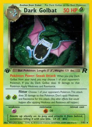 Dark Golbat 007/82 - Team Rocket 1st Edition Holofoil