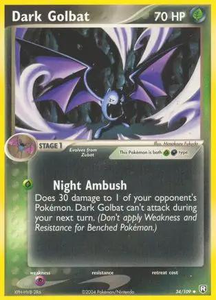 Dark Golbat 034/109 - Team Rocket Returns Reverse Holofoil