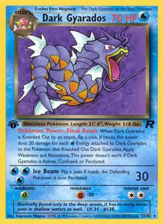 Dark Gyarados 025/82 - Team Rocket 1st Edition