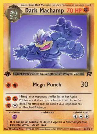 Dark Machamp 027/82 - Team Rocket 1st Edition