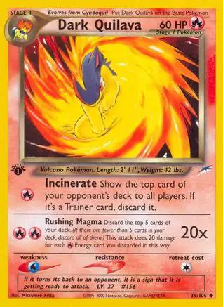 Dark Quilava 039/105 - Neo Destiny 1st Edition