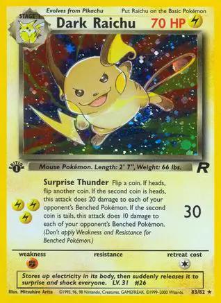 Dark Raichu 083/82 - Team Rocket
