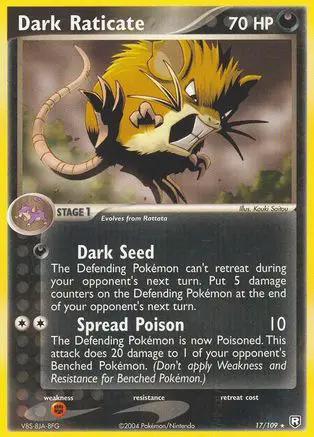 Dark Raticate 017/109 - Team Rocket Returns Reverse Holofoil