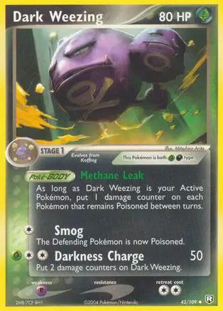 Dark Weezing 042/109 - Team Rocket Returns