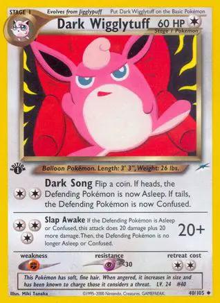 Dark Wigglytuff 040/105 - Neo Destiny 1st Edition