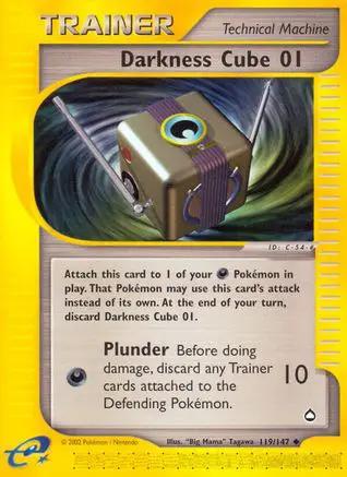 Darkness Cube 119/147 - Aquapolis Reverse Holofoil
