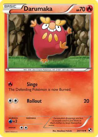 Darumaka 024/114 - Black and White Reverse Holofoil