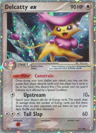 Delcatty ex 091/100 - Crystal Guardians Holofoil